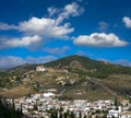 Sacromonte from Alhambra in Granada