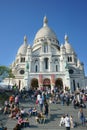 Sacre-Coeur Basilica in Spring Paris France Royalty Free Stock Photo