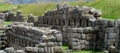 Sacsayhuaman city wall ruins in Peru Royalty Free Stock Photo