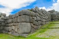 Sacsayhuaman inca city ruins wall Royalty Free Stock Photo