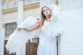 Sad angel girl Royalty Free Stock Photo