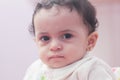 Sad arab baby girl Royalty Free Stock Photo