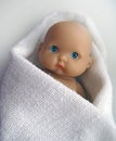 Sad baby doll Royalty Free Stock Photo