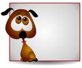 Sad Big Eyed Puppy Banner Royalty Free Stock Photo