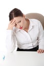 Sad business woman Royalty Free Stock Photo