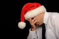 Sad businessman at Christmas Royalty Free Stock Photo