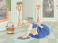 Sad Cinderella Cleaning