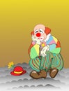 Sad clown