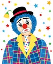 Sad Clown Royalty Free Stock Photo