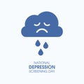 National Depression Screening Day vector