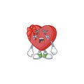 Sad Crying love gift box cartoon character design style