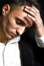 Sad depressed young man Royalty Free Stock Photo