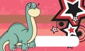 Sad Dinosaur brontosaurus expressions cartoon background