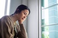 A sad and disappointed asian woman Royalty Free Stock Photo