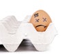 Sad Egg Characters Royalty Free Stock Photo