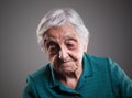 Sad elderly woman Royalty Free Stock Photo