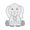 Sad elephant