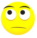 Sad emoji face icon Royalty Free Stock Photo