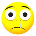 Sad emoji face icon Royalty Free Stock Photo