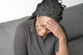 African woman in grief Royalty Free Stock Photo