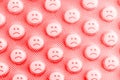 Sad face of pills Royalty Free Stock Photo