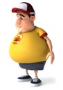 Sad fat kid Royalty Free Stock Photo