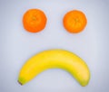 Sad fruit face Royalty Free Stock Photo