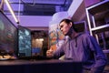 Sad hacker failing to pass system