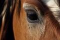 A sad horses beautiful eyes Royalty Free Stock Photo