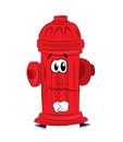 Sad hydrant cartoon