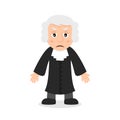 Sad Judge Cartoon Character