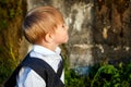 Sad Kid outdoor Royalty Free Stock Photo