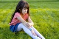 Sad little girl. Royalty Free Stock Photo