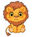 Sad little lion