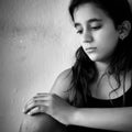 Sad and lonely girl Royalty Free Stock Photo