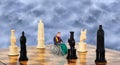 Sad Lonely Senior Elderly Man in Wheelchair, Aging Royalty Free Stock Photo