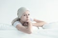 Sad look of suffering woman Royalty Free Stock Photo