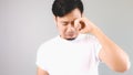 Sad man crying like a chlid. Royalty Free Stock Photo