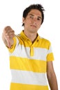 Sad man with thumb down Royalty Free Stock Photo