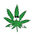 Sad marihuana cartoon