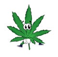 Sad marihuana cartoon