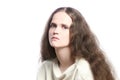 Sad melancholic depressive woman Royalty Free Stock Photo