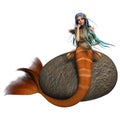 Sad Mermaid Royalty Free Stock Photo
