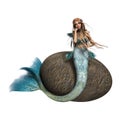 Sad Mermaid Royalty Free Stock Photo