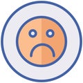 Sad Mood Vector icon which is suitable for commercial work and easily modify or edit it Royalty Free Stock Photo