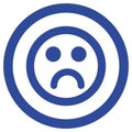 Sad Mood Vector icon which is suitable for commercial work and easily modify or edit it Royalty Free Stock Photo