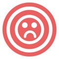 Sad Mood Vector icon which is suitable for commercial work and easily modify or edit it Royalty Free Stock Photo