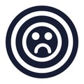 Sad Mood Vector icon which is suitable for commercial work and easily modify or edit it Royalty Free Stock Photo