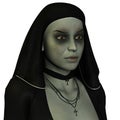 Sad nun Royalty Free Stock Photo