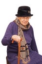 The sad old lady Royalty Free Stock Photo